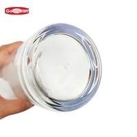 Vasos y Tazas de Té Irrompibles de PC Transparente de 345 ml, con Logotipo Personalizado, Empaquetados en Caja, Marca Goodman para Restaurantes, Estilo Rústico