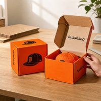 Boîtes d'emballage pour casquettes de baseball réutilisables en matériaux recyclés, boîtes à casquettes personnalisées au toucher doux pour la vente au détail