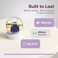 Affichage des paroles synchronisé en temps réel avec haut-parleur Bluetooth, lampe boule de cristal, lecteur vidéo et photo, batterie 800mAh
