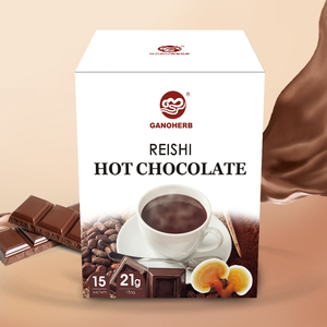 Café Instantáneo de Hongos Herbales Chinos al por Mayor <span class=keywords><strong>con</strong></span> Chocolate Caliente, Cafés de Hongos <span class=keywords><strong>con</strong></span> Extracto de <span class=keywords><strong>Ganoderma</strong></span> Reishi en Polvo - Product Image 3