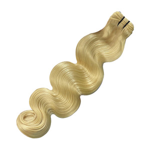 Paquetes de Cabello Humano Virgen Remy Vietnamita al <span class=keywords><strong>por</strong></span> Mayor # Extensiones de Cabello Rubio Platino 613, Ondulado, de 18-26 Pulgadas, Super Double Drawn, Tejidas a Mano, Individuales - Product Image 2