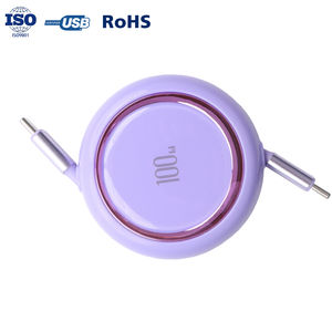 Câble USB-C rétractable TENWIN 5A à charge rapide 1M pour iPhone 17/<span class=keywords><strong>MAC</strong></span>/Compatible avec les scanners de codes-barres, conducteur en cuivre pur - Product Image 3