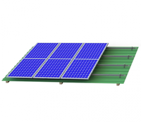 Support de montage de panneau solaire de toit de module en métal PV réglable avec caractéristiques d'angle
