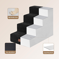 Escalier pour chien pour lit, 18 pouces de hauteur, 4 marches pour lit surélevé, marches pour animaux de compagnie pour petits chiens et chats, rampe antidérapante et équilibrée pour animaux de compagnie, usage intérieur