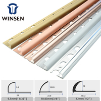 Bande de Bordure Murale Décorative en Gros, Profilé de Finition pour Carrelage en Aluminium, Angle à 90 Degrés, Profilé Flexible pour Angle de Carrelage en Céramique