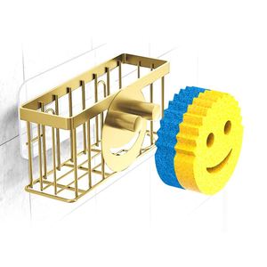 Support de rangement et d'organisation pour éponge de cuisine et salle de bain, avec panier égouttoir et égouttoir pour comptoir d'évier, motif Smiley Face - Product Image 1