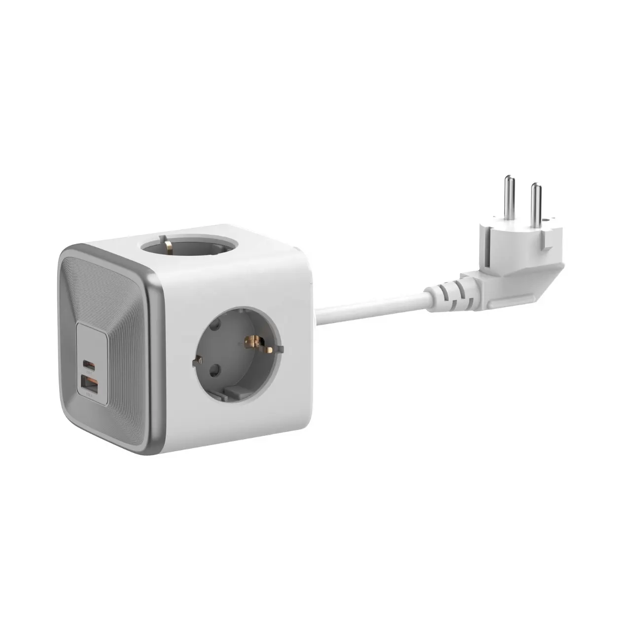 UE AU EE. UU. Reino Unido 20W Nuevo diseño Extended Power Cube Socket Usb Power Cube con 4 salidas 2 puertos USB Gan