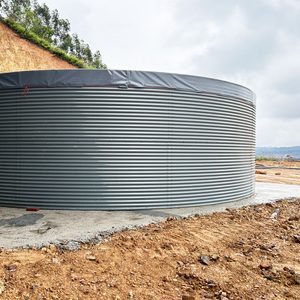 Aangepaste Modulaire Cilindrische Gegolfde Gegalvaniseerde Stalen Watertank Voor Viskwekerij Aquacultuurapparatuur - Product Image 4