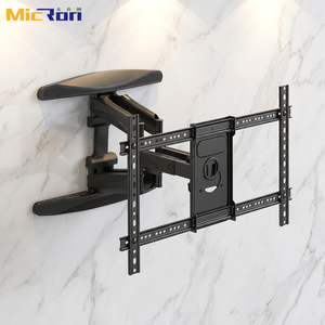 Support mural pour téléviseur en acier à <span class=keywords><strong>bras</strong></span> long, pivotant, inclinable et orientable, capacité de 68 kg, pour écrans de 55 à 85 pouces, robuste et de qualité supérieure - Product Image 1