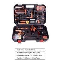 Perceuse à main avec batteries au lithium, clé hexagonale, clés combinées, kit d'outils de quincaillerie pour le bricolage à domicile BYD-128