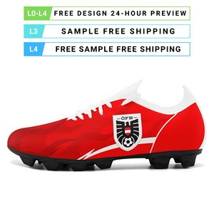 Chaussures de football en tricot personnalisées avec impression du nom de l'équipe, fabrication directe d'usine, OEM ODM, <span class=keywords><strong>crampons</strong></span> FG personnalisés SC02-26020029-5 - Product Image 3