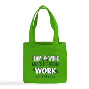 Wholesale High School Swim Team Favor Bag 6 in <b>Mini</b> Custom <b>Canvas</b> Cotton Tote Bags Personalized Gift Tote Bags - Product Image 1
