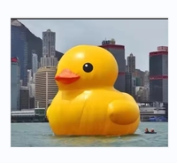 BOYAN Canard gonflable publicitaire personnalisé, drôle, grand, jaune, pour la baignade