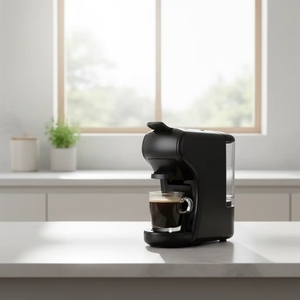 Cafetera 3 en 1 para Cápsulas de Café, Compatible con Nespresso y <span class=keywords><strong>Dolce</strong></span> <span class=keywords><strong>Gusto</strong></span>, para Hogar, Hotel u Oficina, 0.6L, 1450W - Product Image 1