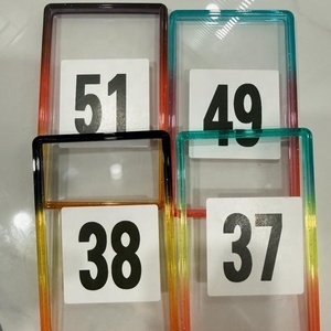 Plaque de protection arrière en TPU à paillettes dégradées 35pt pour cartes gradées, avec plaque en acrylique transparente pour PSA Slab - Product Image 4