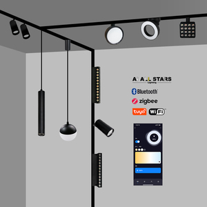 <span class=keywords><strong>Rail</strong></span> de suspension magnétique à LED <span class=keywords><strong>pour</strong></span> projecteurs LED, autonomie de 60/48V, blanc ou noir, <span class=keywords><strong>plafond</strong></span> encastré - Product Image 2