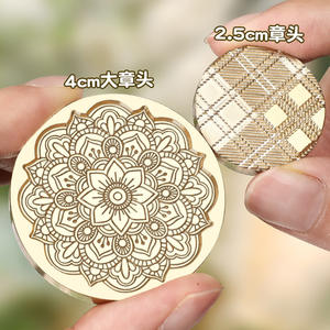 Tête de sceau en laiton 4 cm pour cire à cacheter, grande taille, pour décoration - Product Image 2