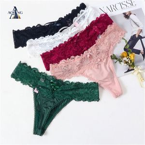 Braguitas de encaje sexy para mujer, lencería tentadora, tanga transparente con aberturas, bragas tipo G-string, tangas de mujer - Product Image 5