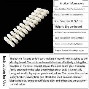 SunelPort – Lot de 24 plaques d'entraînement pour ongles en ABS, couverture complète, fond plat, avec colle, pour la conception de motifs d'ongles, tablettes à dessus plat - Product Image 3