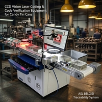 Machine de marquage laser et d'inspection de codes CCD pour boîtes de confiserie, système de traçabilité ASL BELGISI