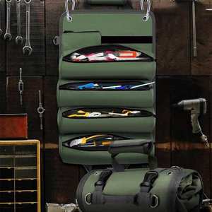 Sac à outils portable multi-poches personnalisé, sac à outils roulant pour électricien, plombier, charpentier, mécanicien - Product Image 3