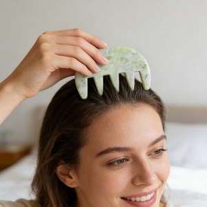 Peigne Gua Sha en pierre de jade, peigne de <span class=keywords><strong>massage</strong></span> en jade, masseur de cuir chevelu, outils de <span class=keywords><strong>massage</strong></span> pour le cuir chevelu, la tête et les cheveux, masseurs manuels <span class=keywords><strong>du</strong></span> <span class=keywords><strong>visage</strong></span> et <span class=keywords><strong>du</strong></span> cuir chevelu - Product Image 6