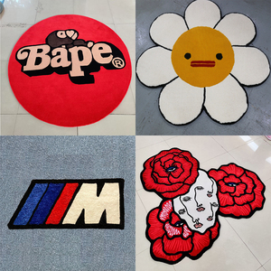 Diseño personalizado de fábrica, alfombras peludas hechas a mano de lujo, alfombras de área, decoración del hogar, Karpets de algodón con mechones - Product Image 2