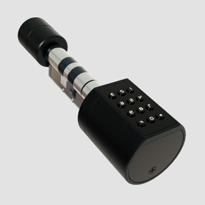 Cerradura Inteligente para Puerta, Cerradura Inteligente de Cilindro de Acero Inoxidable y Latón con Interfaz de Emergencia, Cerradura Electrónica Inteligente para Wo - Product Image 1