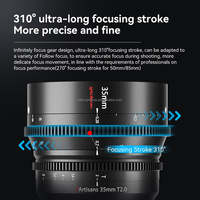 7artisans 35mm 50mm 85mm T2.0 Objectif Cinématographique Plein Format Spectre pour Sony E Leica SIGMA Nikon Z Canon EOSR Kit Objectifs Cinéma
