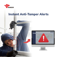 Alarme antivol intelligente sans fil LoRaWAN pour porte et fenêtre, mini moniteurs de sécurité, capteur de porte magnétique LoRa avec télécommande