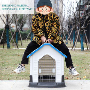 Fabricante al por mayor al aire libre de plástico impermeable Casa de perro con ventana inodoro - Product Image 4