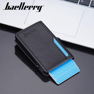 Baellerry Men's RFID Card Holder 4 Inch PU Leather Credit Card <b>Clip</b> Everyday Use - Product Image 3