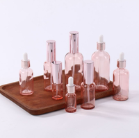 Emballages cosmétiques personnalisés, flacons mélangeurs, flacon d'huile essentielle rose, flacon compte-gouttes en verre, flacons d'essence liquide, flacons vides