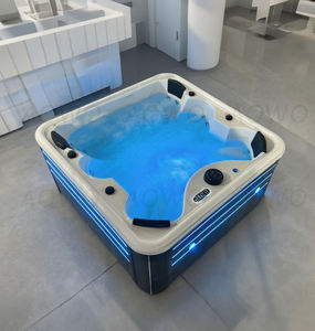 Tocadores de baño para 6 personas, bañera de <span class=keywords><strong>Spa</strong></span> para exteriores, caravana, furgoneta, caravana, tubo caliente Yacuzi para iluminación de Ambiente de Panel exterior - Product Image 4