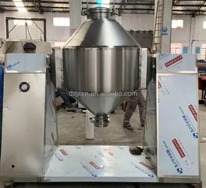 High Quality Double Cone Rotary Tumbler Drum Vacuum Dryer Blender Conical Powder Mixing Vacuum Powder Drying Equipment