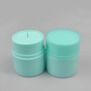 Nouvel arrivage : Pots cosmétiques vides personnalisables en plastique PP violet 50g, rotatifs, de luxe, pour crème démaquillante, avec couvercles - Product Image 1
