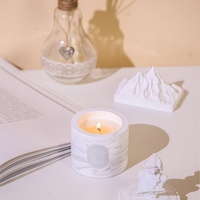 Logo personnalisé couleur luxe fantaisie diffuseur de bougie peut avec couvercle aromathérapie bougie emballage boîte cadeau et ensemble de sacs en papier