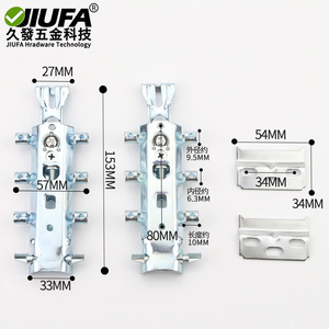 Supports d'angle réglables Jiufa pour armoires murales de cuisine 27x153x33mm - Product Image 1
