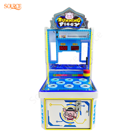 Machine de jeu d'arcade à monnayeur au design unique, 220V, jeu de frappe au marteau pour enfants, divertissement amusant, anglais, 1-2 joueurs