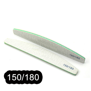Lime à ongles personnalisée avec logo imprimé, zebra, 80/100/150/180/240/320, lime à ongles jetable personnalisée en vrac, lime à ongles demi-lune - Product Image 4