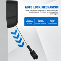 Enrouleur de câble de chargeur EV rétractable à verrouillage automatique PULLBOX, fixation murale, fabriqué au Guangdong pour véhicules électriques