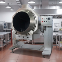 Machine de cuisson à tambour pour la transformation alimentaire, équipement de cuisson industriel en acier inoxydable