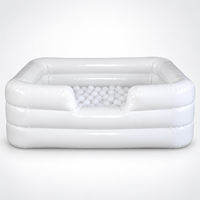 Piscine à balles gonflable portable pour enfants, facile à ranger, piscine à balles souples, piscine à balles rebondissante, location pour fêtes et événements