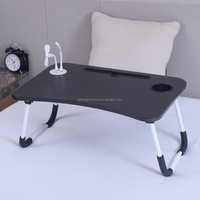 Mise à niveau de la table d'ordinateur portable pliante USB Table d'ordinateur multifonctionnelle pour la chambre à coucher assise au sol conception pliable de bureau paresseux