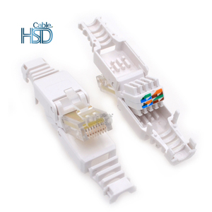 Toolless không được che chở <span class=keywords><strong>Ethernet</strong></span> mạng nữ nối 8 pin RJ45 cho Cat5 Tương thích với <span class=keywords><strong>8P8C</strong></span> nam Modular cắm - Product Image 4