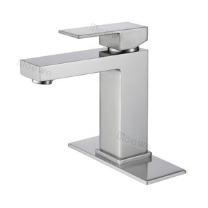 Robinet de lavabo monocommande en or rose pour salle de bain, à poser sur le comptoir, pour lavage des mains - Product Image 3