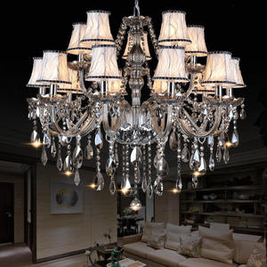 โคมไฟระย้าคริสตัลโครเมียมสไตล์ยุโรป ไฟ LED ทรงกลม สำหรับห้องนั่งเล่น - Product Image 3