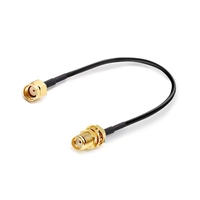Kabel antena koaksial Yunding wanita, kawat konektor dengan konektor RP S-M-A grosir RP S-M-A