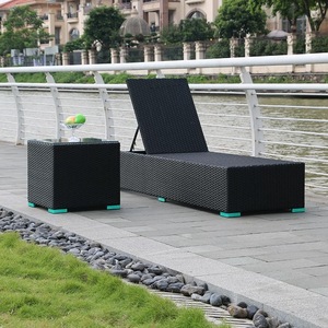 All-Weather Modern PE Plastic Rattan Daybed Outdoor Garden Patio Wicker <b>Sunbed</b> Lounger for Patio Pool Courtyard Hotel - Product Image 2