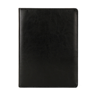 Carpeta de archivos de cuero PU de tamaño A5 Carpeta de anillas de papelería de oficina con carpeta de Clip sin hebilla Carpeta de cartera A5
